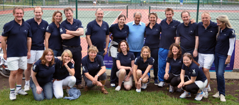 Bob Champion with the 2014 Tennis Tournament Committee